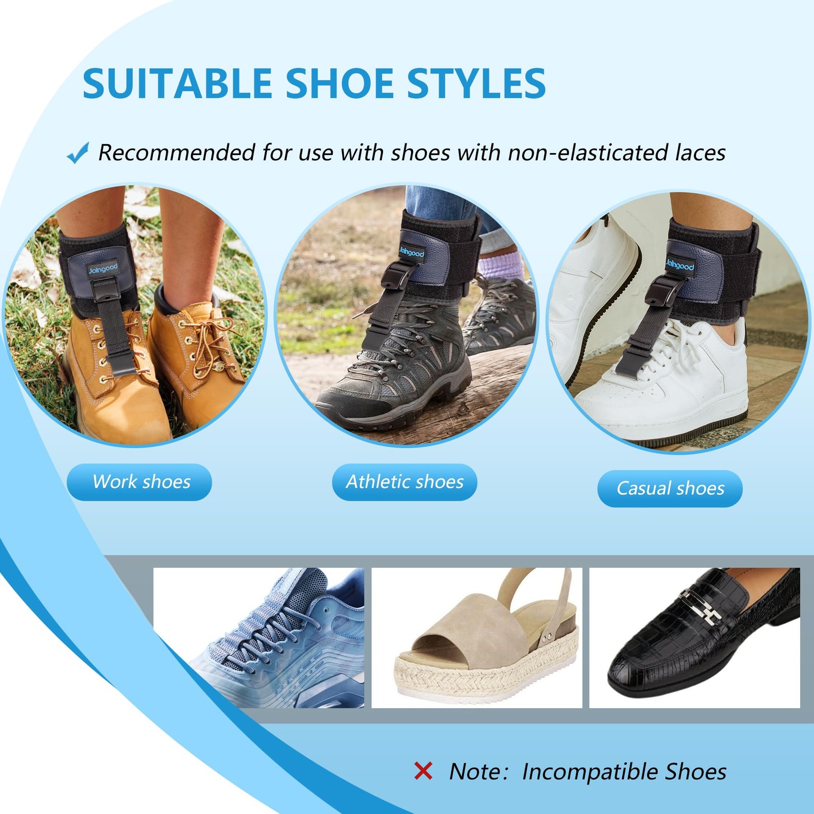 AFO Foot Drop Brace for Walking, Drop Foot Brace for Walking with Shoes, Adju…