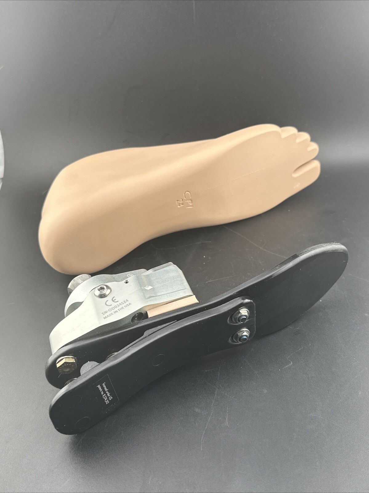 College Park K2 Odyssey Hydraulic Ankle Prosthetic Foot, Right Shell, Size 24