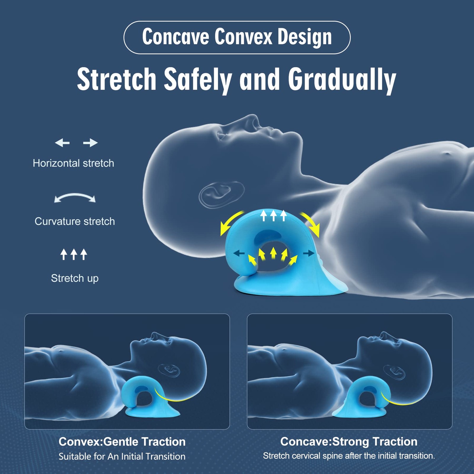Neck Traction Device with Hot/Cold Compress for Pain Relief and Injury Recovery