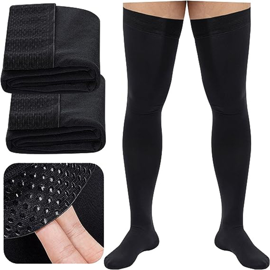Thigh High Compression Socks Class-2 Support Stockings Hamstring Sox Pain Relief