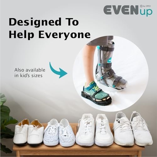 Shoe Lift for Walking Boot – Medium Size, Adjustable Height, Gait Improvement, S