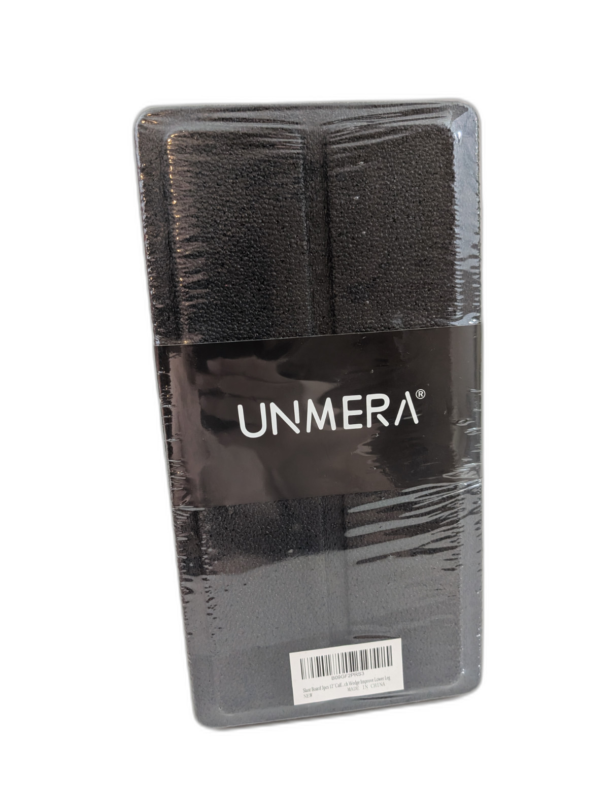 Unmera Slant Board 3pcs Squat Wedge Calf Stretcher for Physical Therapy 12” BLK