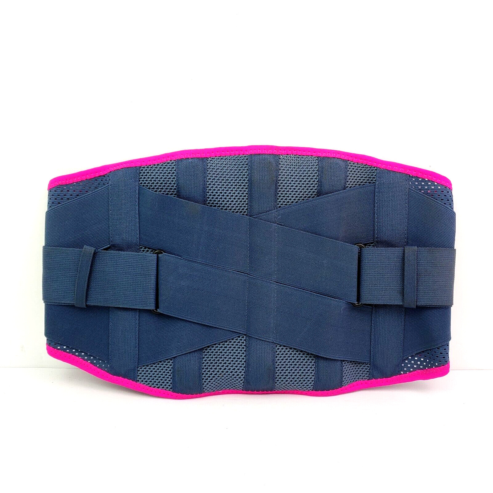Freetoo Womens Size S Gray Pink Knitted Back Support Belt Back Brace