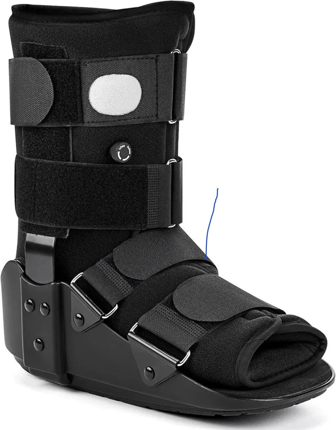 Medibot Walker Brace Pneumatic Fracture Boot Adult Unisex Large Black NEW