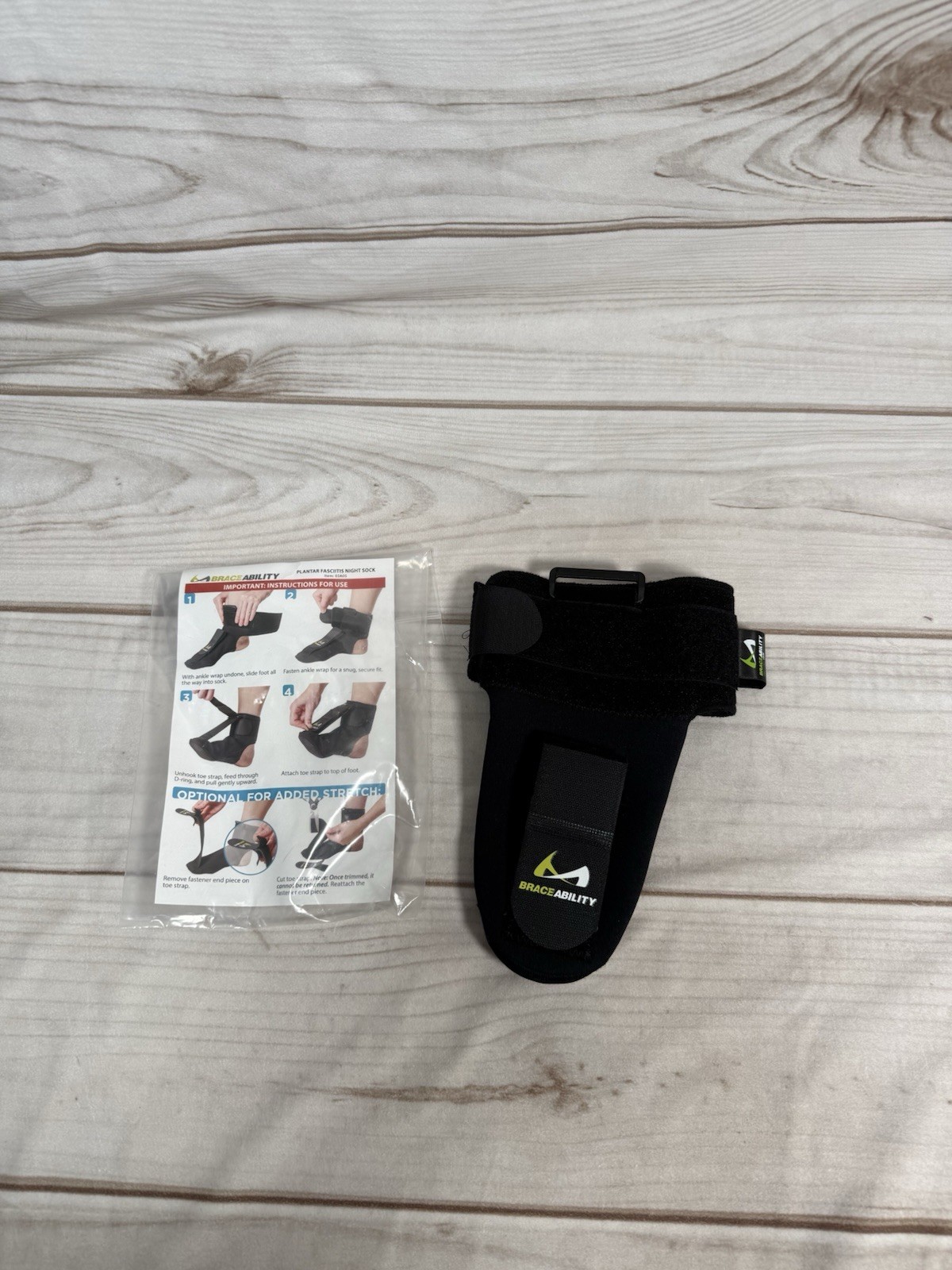 BraceAbility Plantar Fasciitis Night Sock – Size SMALL – # 03A05