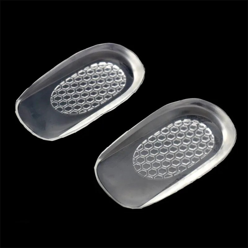 New Silicon Gel Insoles Back Pad Heel Cup for Calcaneal Pain Health Feet Care Su