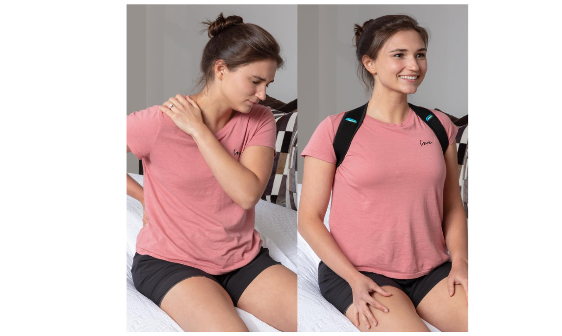 ComfyBrace Posture Corrector for Men and Women, Back Brace Straightener | Breath