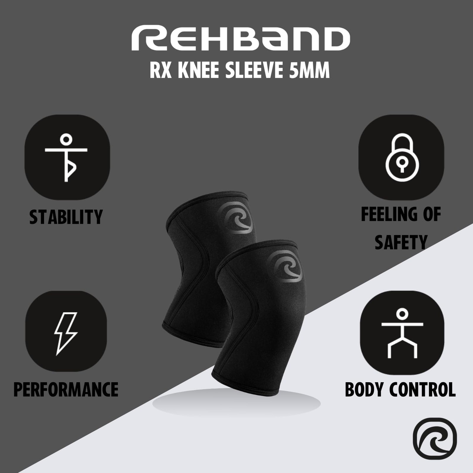 5mm Knee Sleeves Functional Training Cross-Training Powerlifting Neoprene