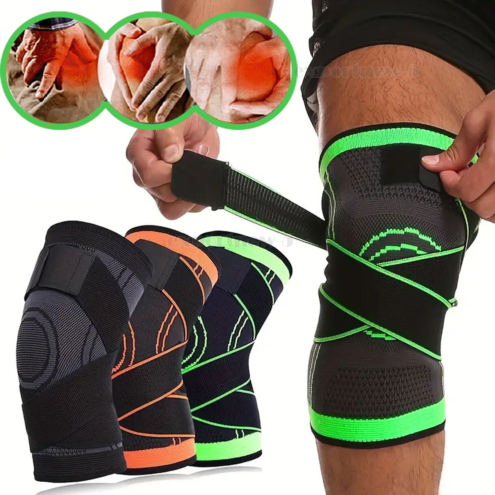 Circa Knee Savers Sleeve Compression Tendon Brace for Arthritis Pain Relief1x/2x