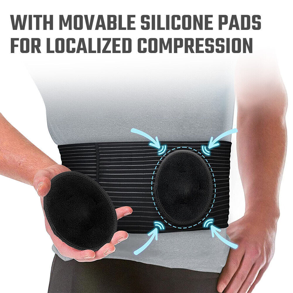 Umbilical Hernia Belt for Men and Women Abdominal Support Binder with Pads Warp