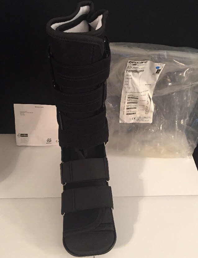 BRAND NEW DJ ORTHOPEDICS PROCARE Lower Leg Walker Large Black Boot 79-95007