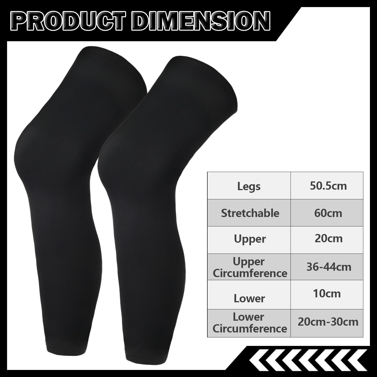 Compression Leg Sleeve Basketball Full Length Sports Knee Brace Men Women