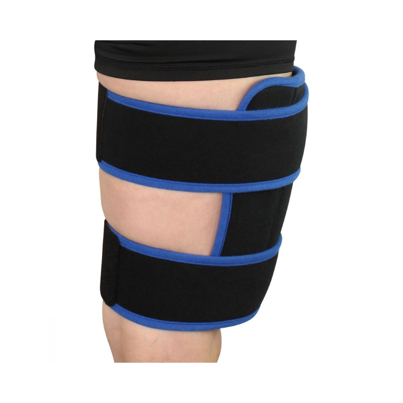 Cryotherapy Thigh Wrap with Adjustable Compression Air Pump Wrap with Ice Pack