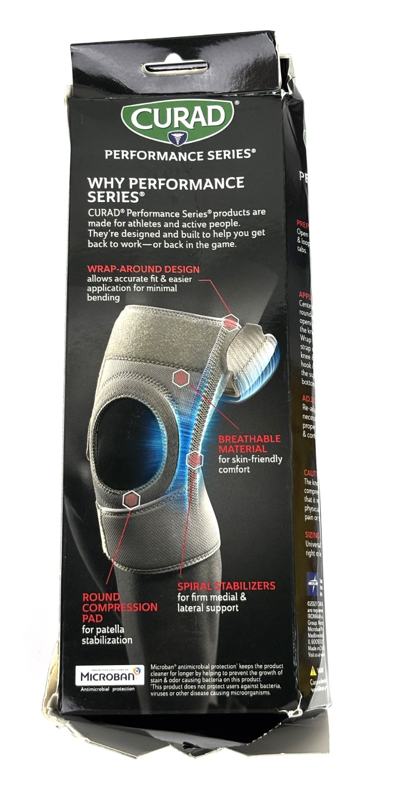 CURAD Performance Series IRONMAN Knee Support Universal Size Sprains Tendonitis