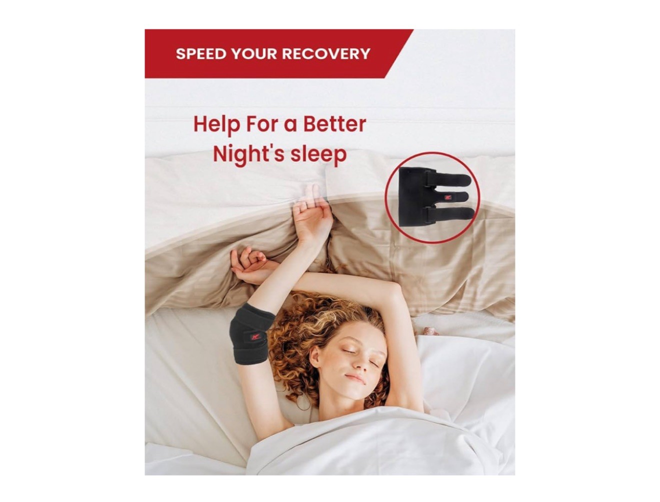 Elbow Brace Comfortable Night Sleep, Cubital Tunnel Syndrome, (M)