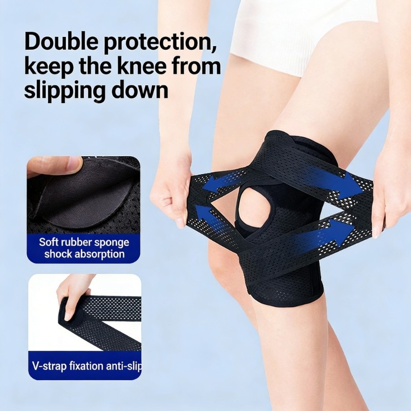 Comfortable Elastic Knee Brace Kneepad For Running Basketball And Fitness