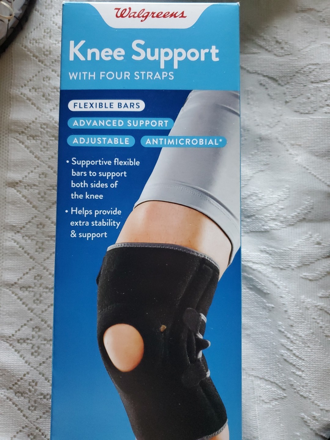 Walgreens Knee Support One Size Adjustable Ite Fits up to 22″