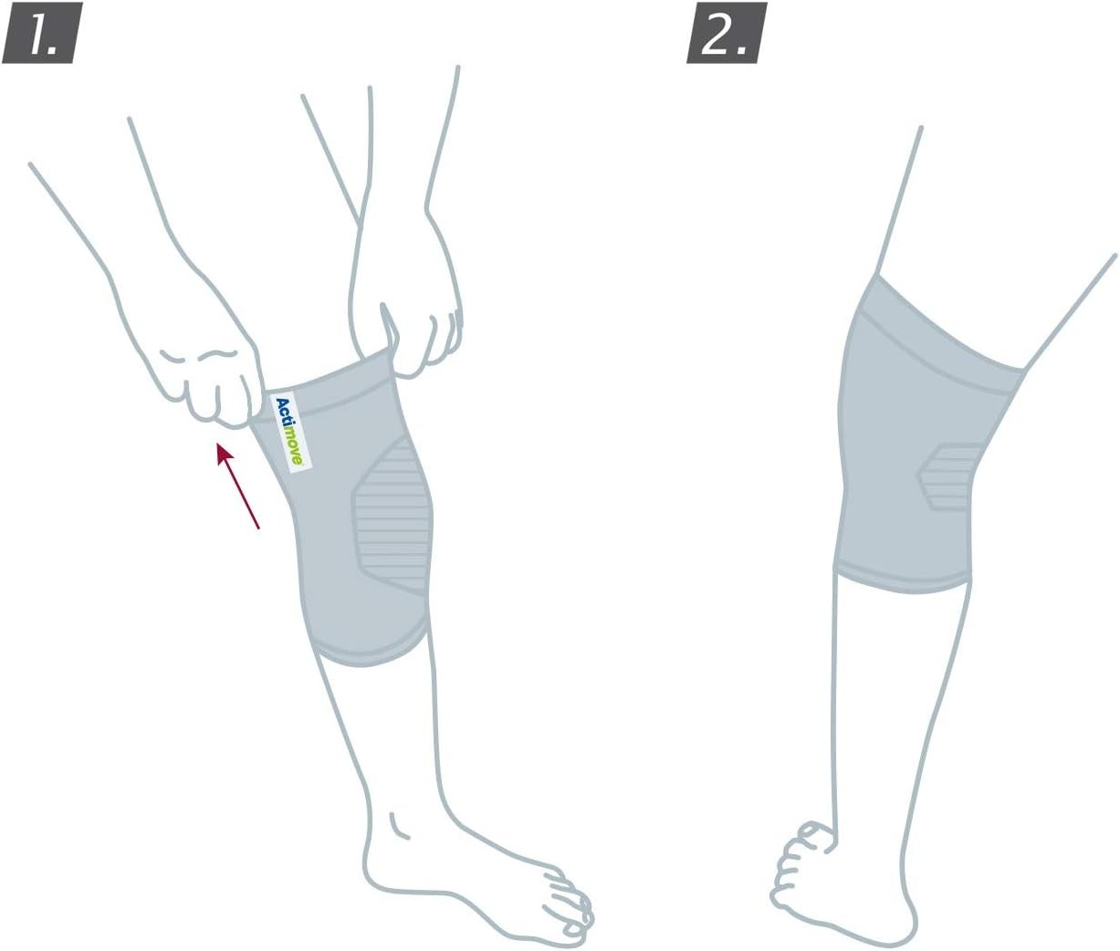 Actimove Everyday Supports Mild Knee Support White Medium