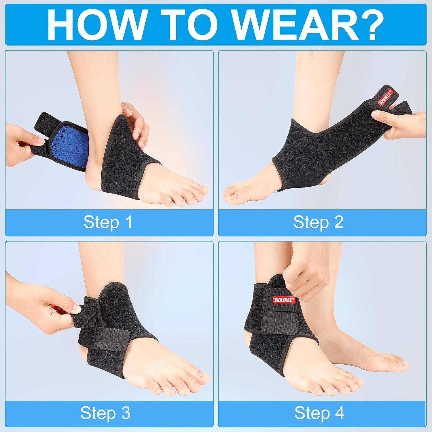 Youth Ankle Brace Supports Breathable Neoprene Ankle Stabilizer Adjustable Ch…