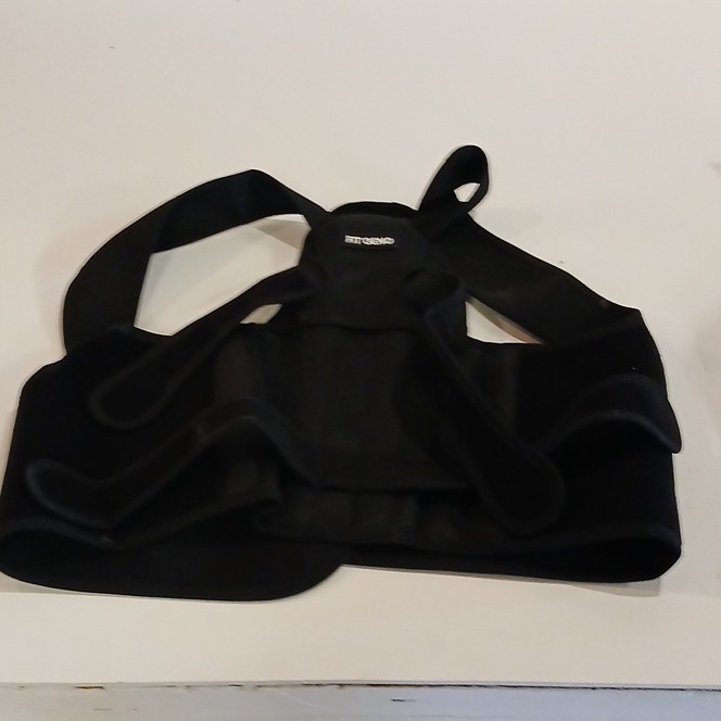 Back Brace & Posture Corrector Black/Red Unisex for Back Stabilization