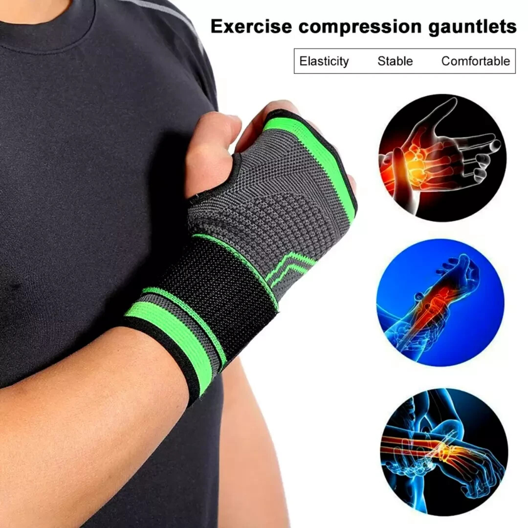 Wrist Brace Compression Hand Support Gloves Arthritis Carpal Tunnel Pain Relief