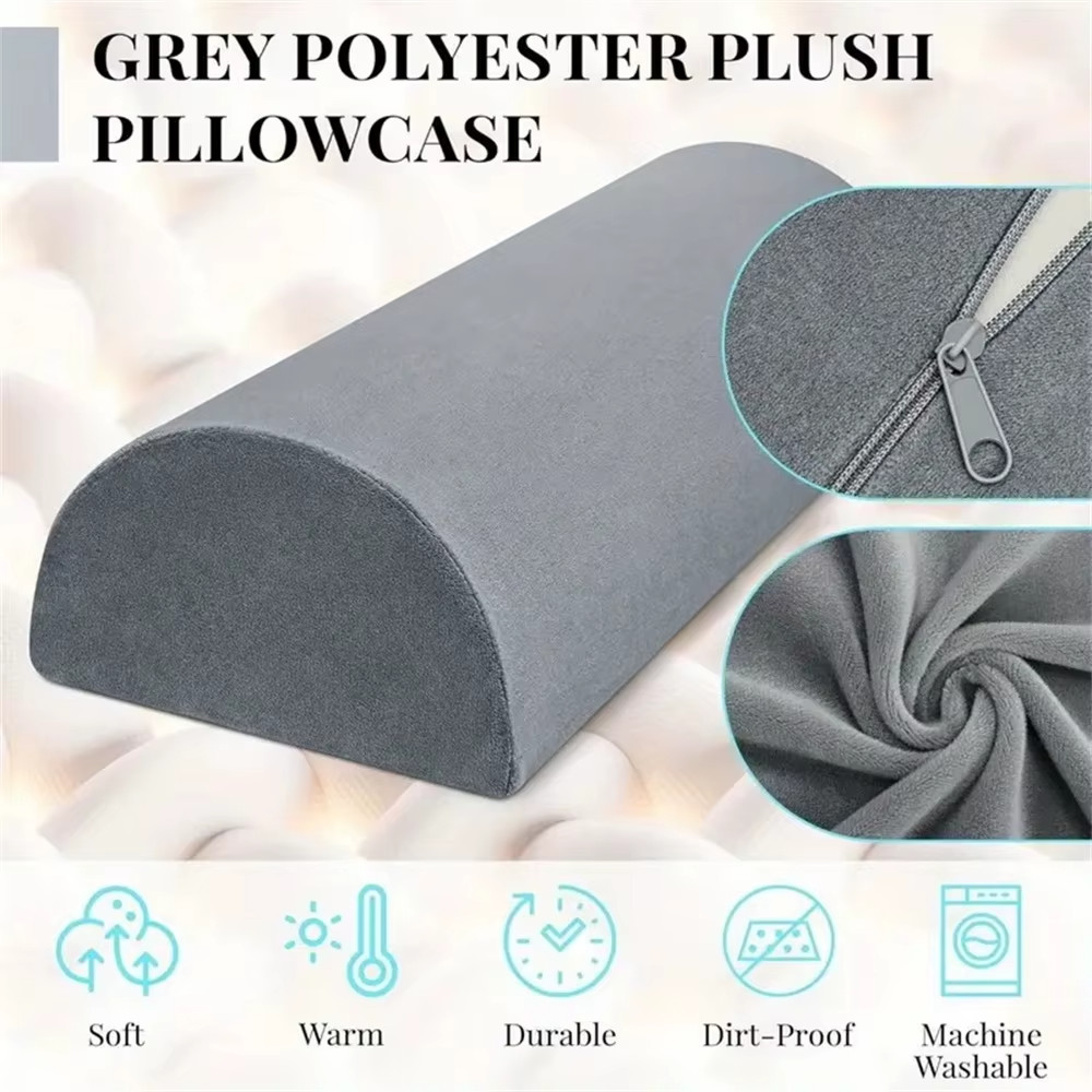 Half Moon Bolster Semi-Roll Knee Pillow Ankle & Knee Support