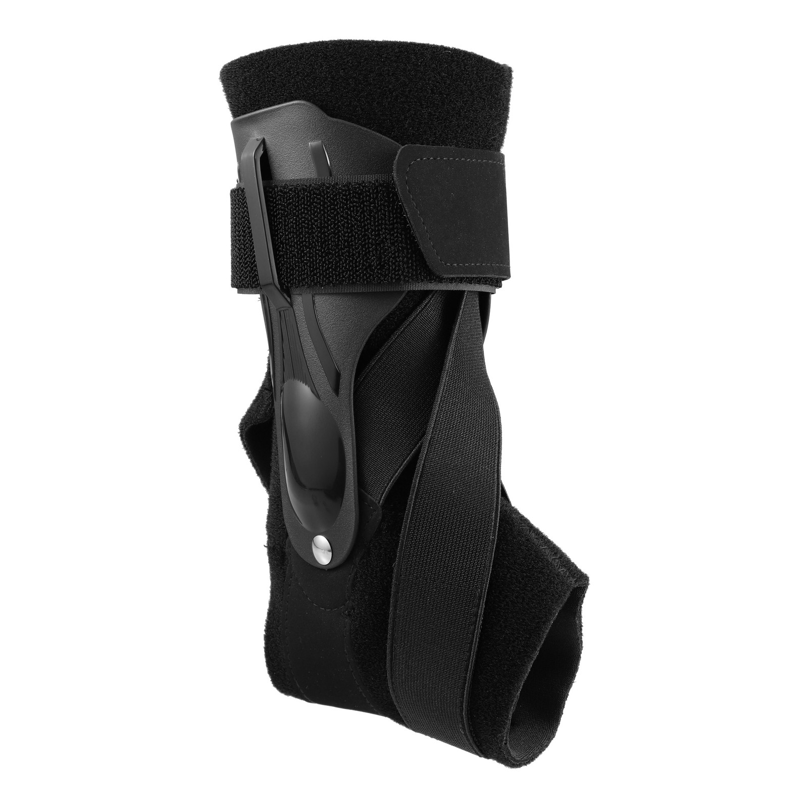 Ankle Support Elastic Brace Compression Sport Sleeve Black L Size