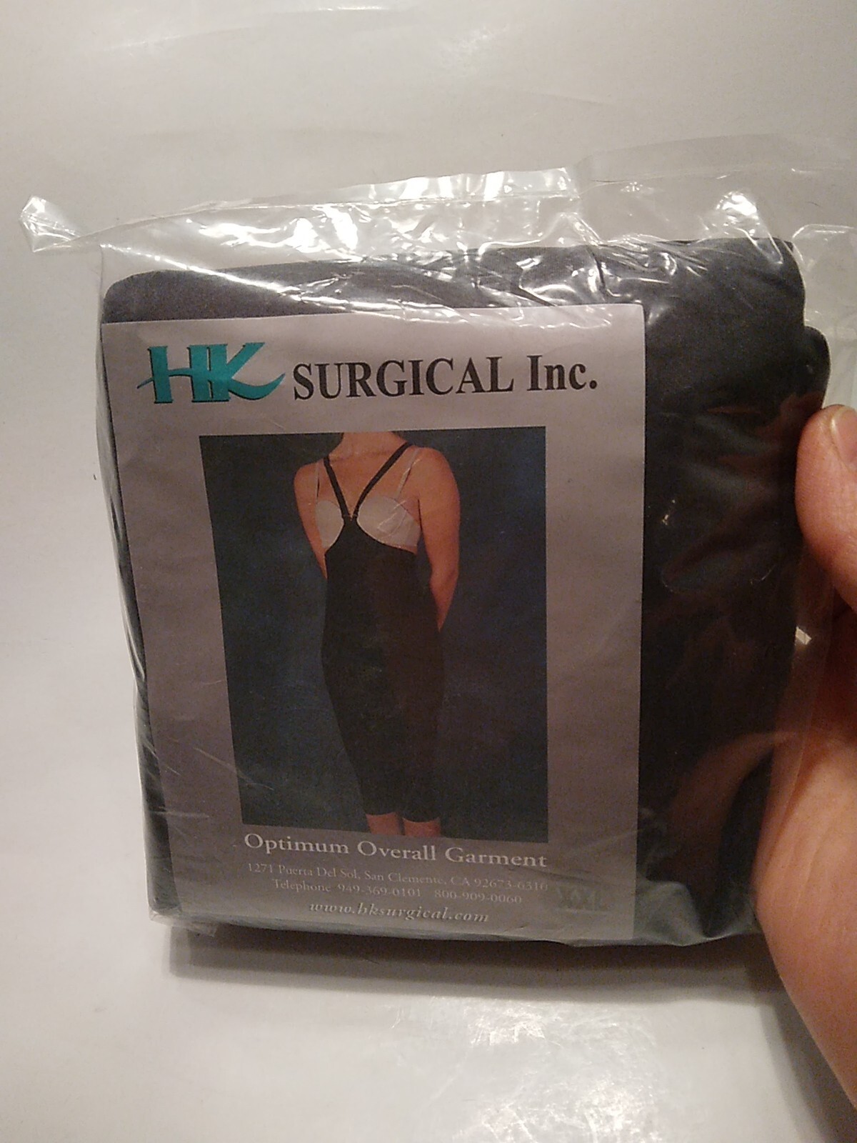 HK Surgical Optimum Overall Garment BLK Extra Extra Large – XXL Compression Faja
