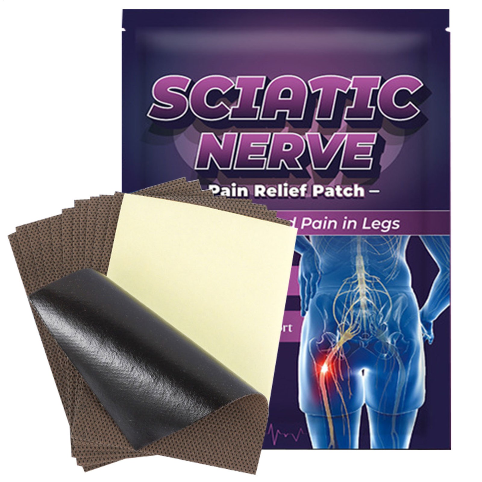 Pain Sciatica 12Pcs Relief Patches Hip Bone Nerve Ache Muscle Joint
