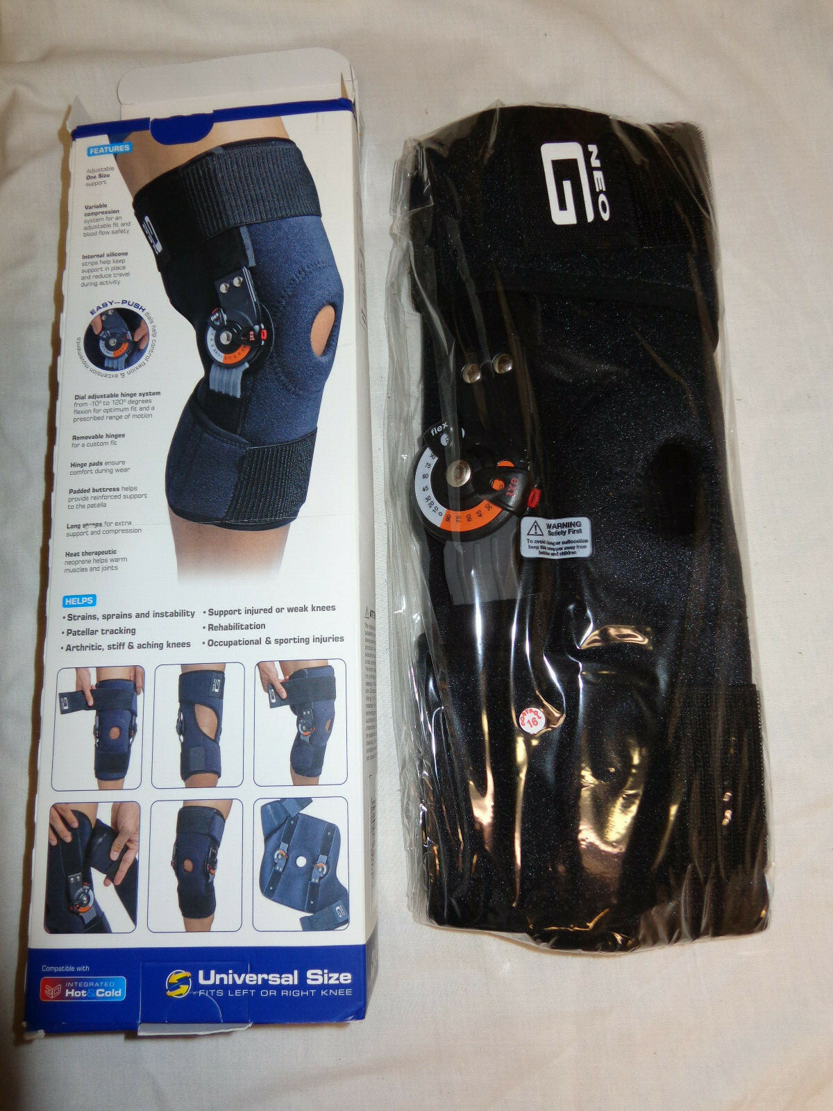 Adjusta Fit. Neo G Hinged Knee Brace .