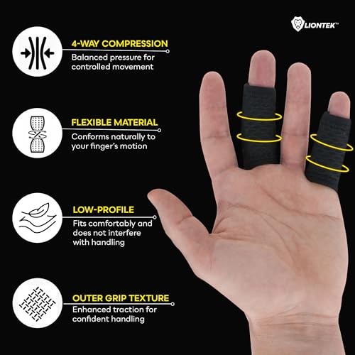 Flow Finger Sleeve V3 Pair — Joint Support & Compression for X-Small Single