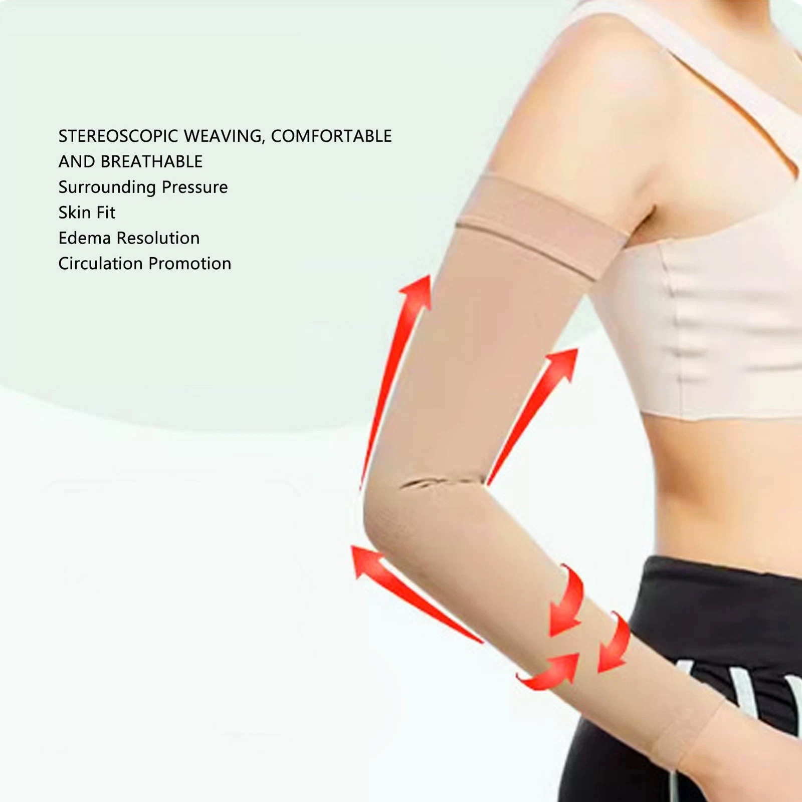 Lymphedema Arm Compression Sleeve High Elasticity Lipid Edema Post Surgery