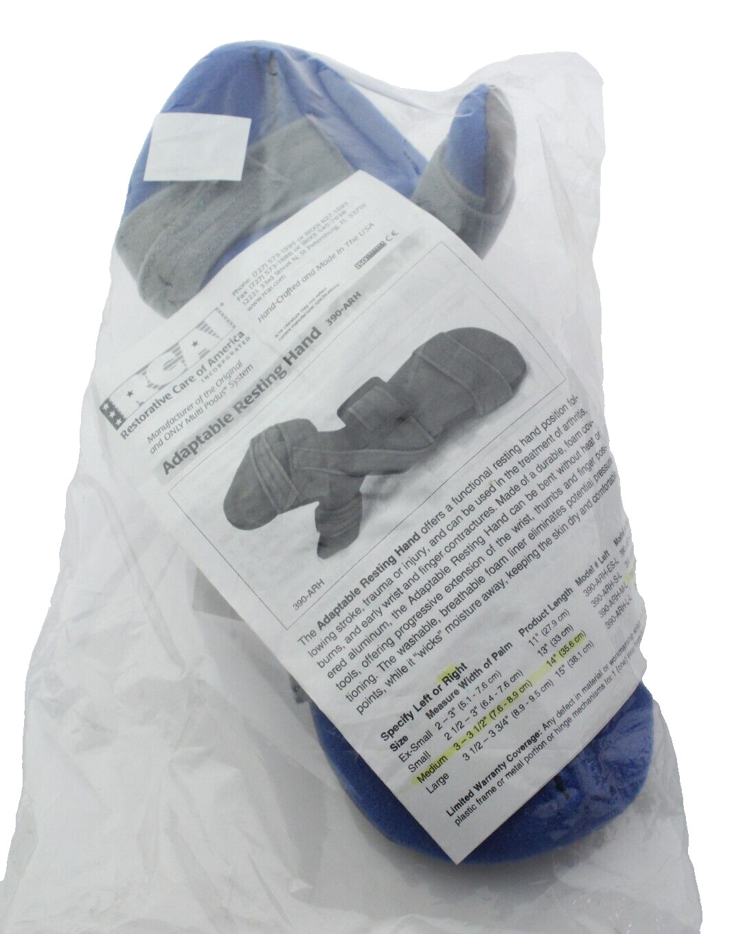 NEW – Adaptable Resting Hand Orthosis 390-ARH-M-R Medium Right