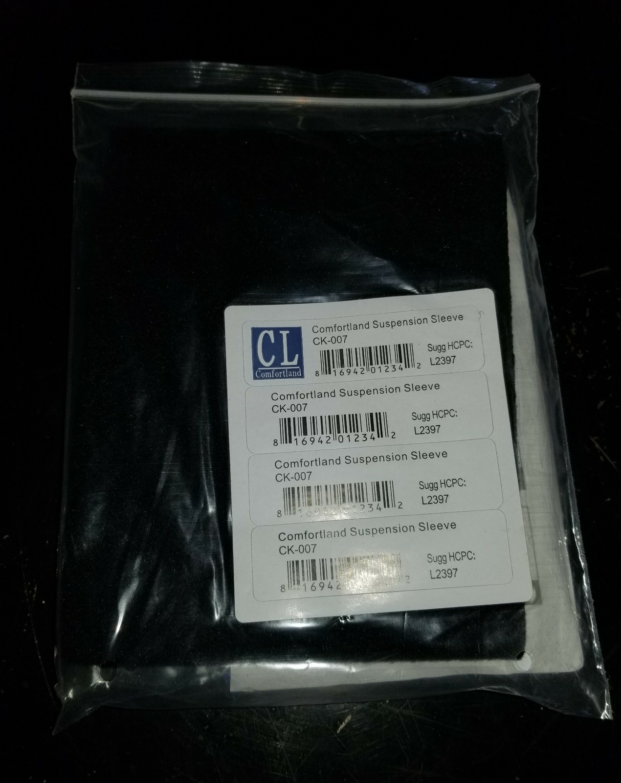 Comfortland Suspension Sleeve CK‑007 Knee Brace BRAND NEW Factory Sealed