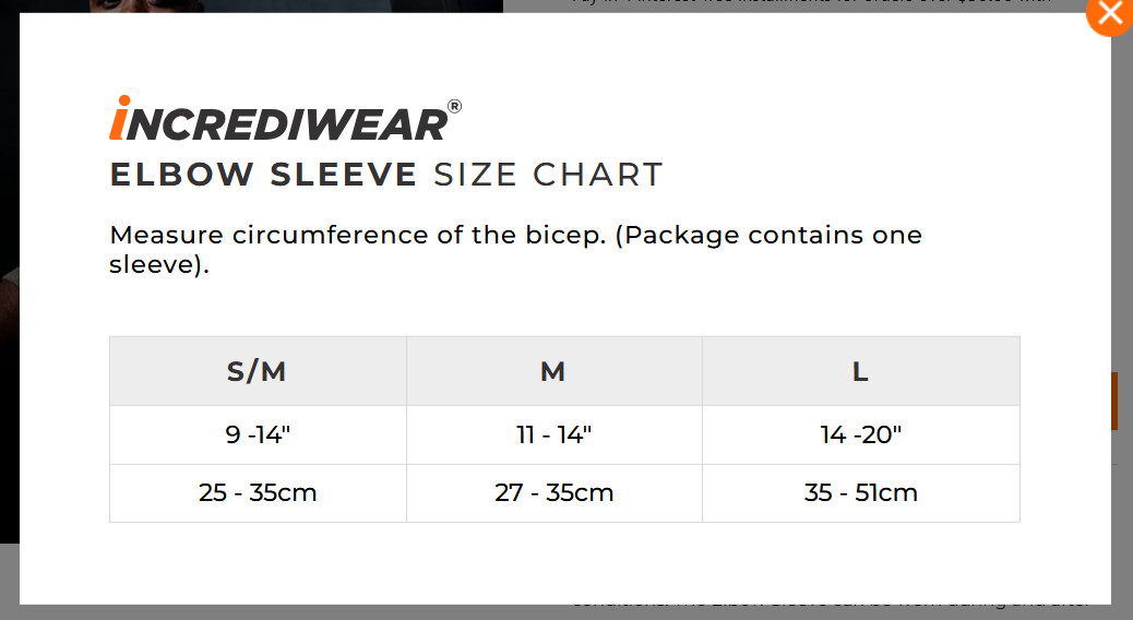 **NIB** Incrediwear Elbow Sleeve/Brace-Grey