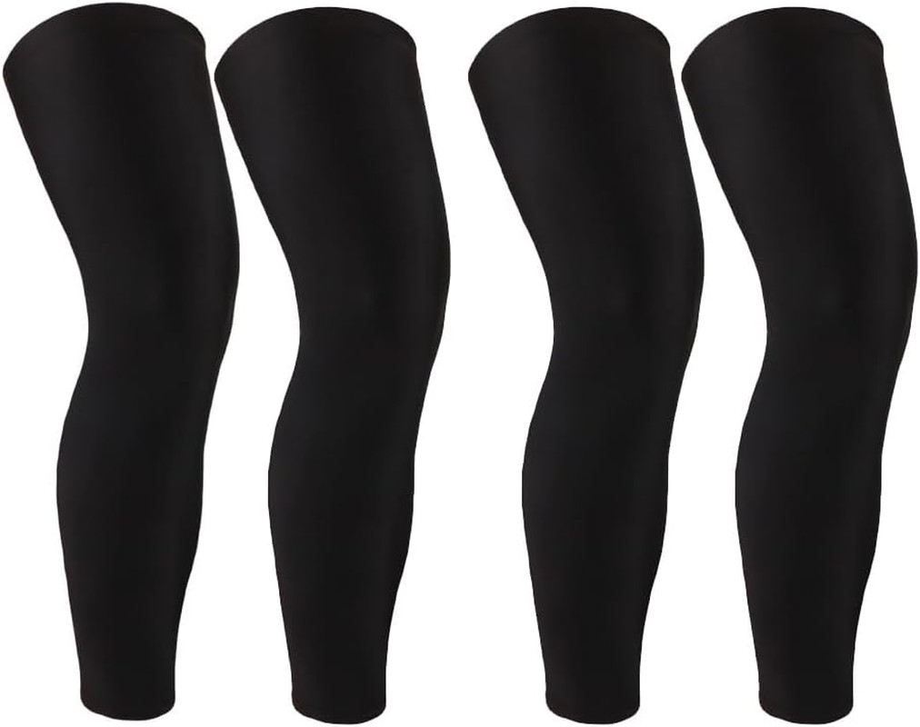 2 Pairs Full Leg Compression Sleeve, Calf Compression Sleeve Women Men