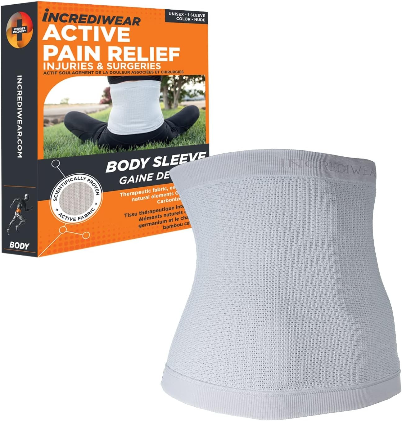 Back Support Sleeve for Lower Back Pain Relief and Lumbar Support, Helps