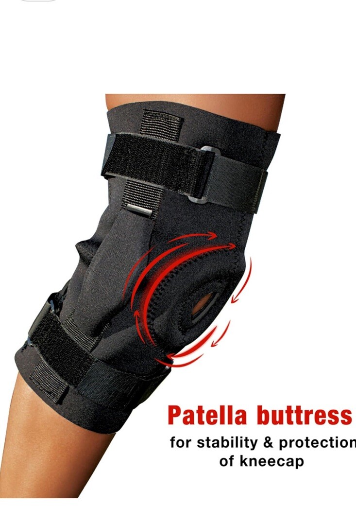 Ace Adjustable Hinged Knee Brace, 209600 Black