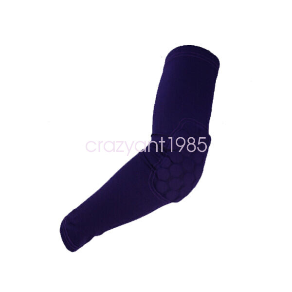 Kids Adult Sport Basketball Cycling Padded Arm Hand Elbow Sleeve Brace Support