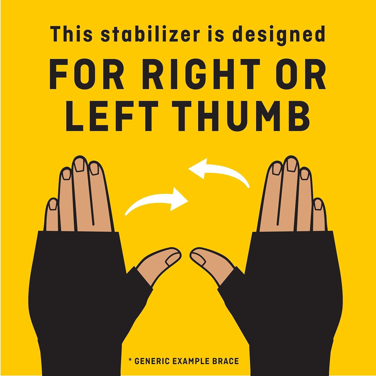 Deluxe Thumb Stabilizer, Left or Right Hand, Small/Medium Size, Adjustable, Stab