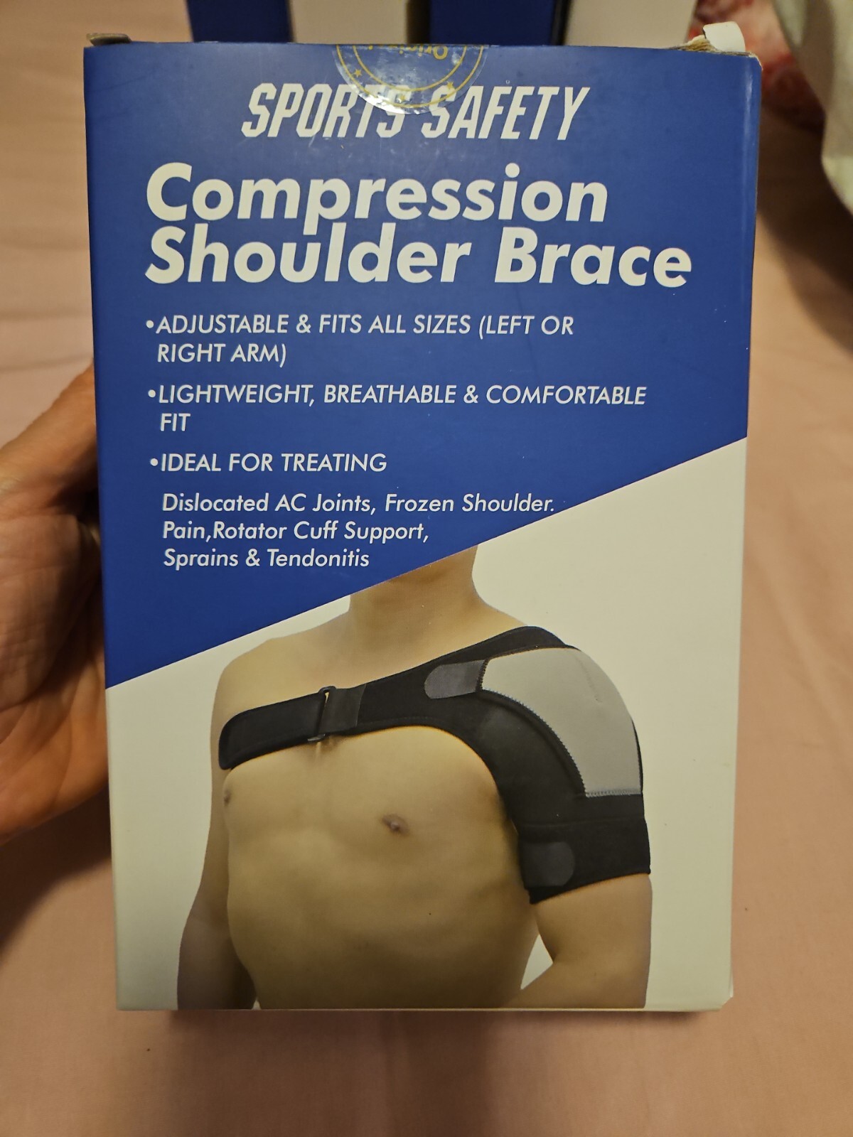 Sports Safety Compression Adjustable Breathable Shoulder Brace One Size Fits All