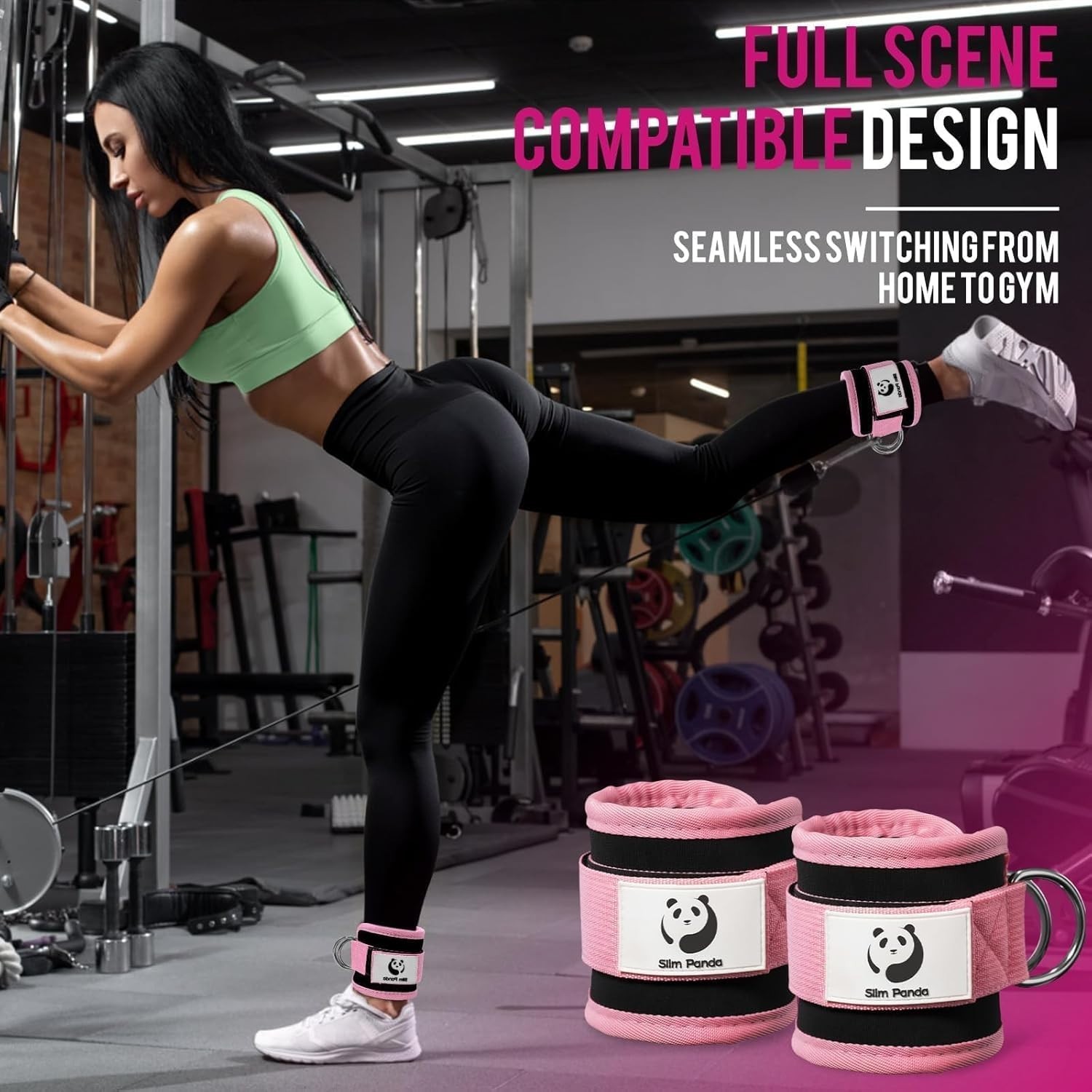 Adjustable Ankle Straps for Cable Machines – Ultimate Workout Comfort