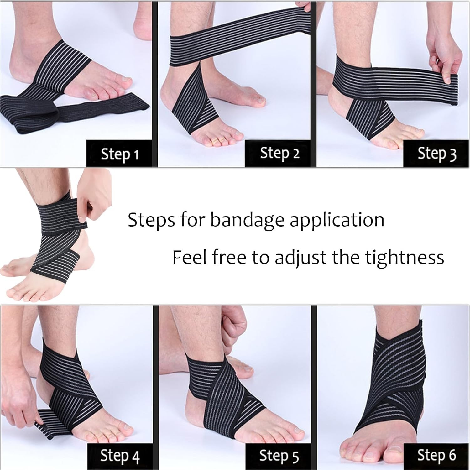 Versatile Adjustable Ankle Support – Ideal for Sprains, Swelling & Tendinitis