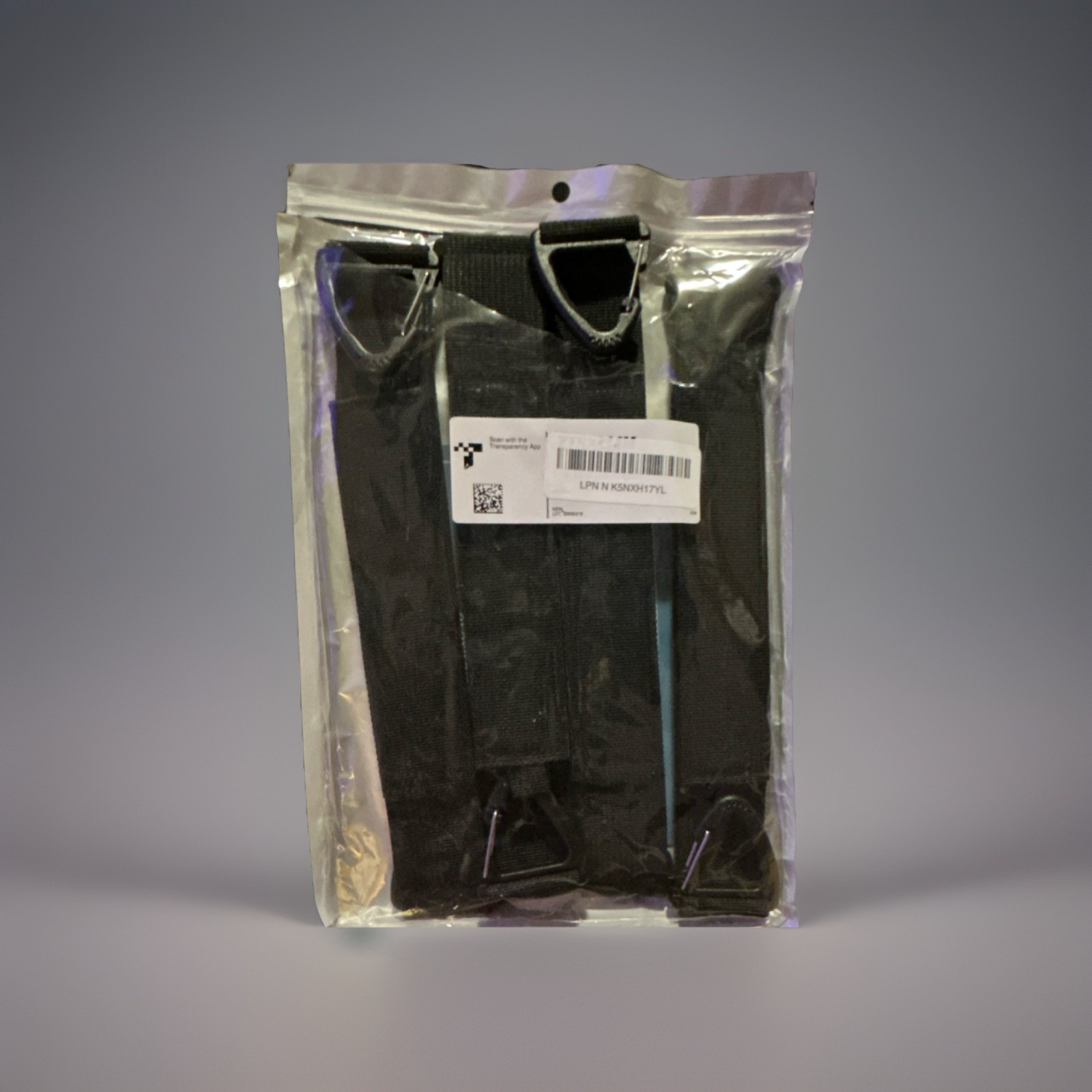 4 pack black straps with clips