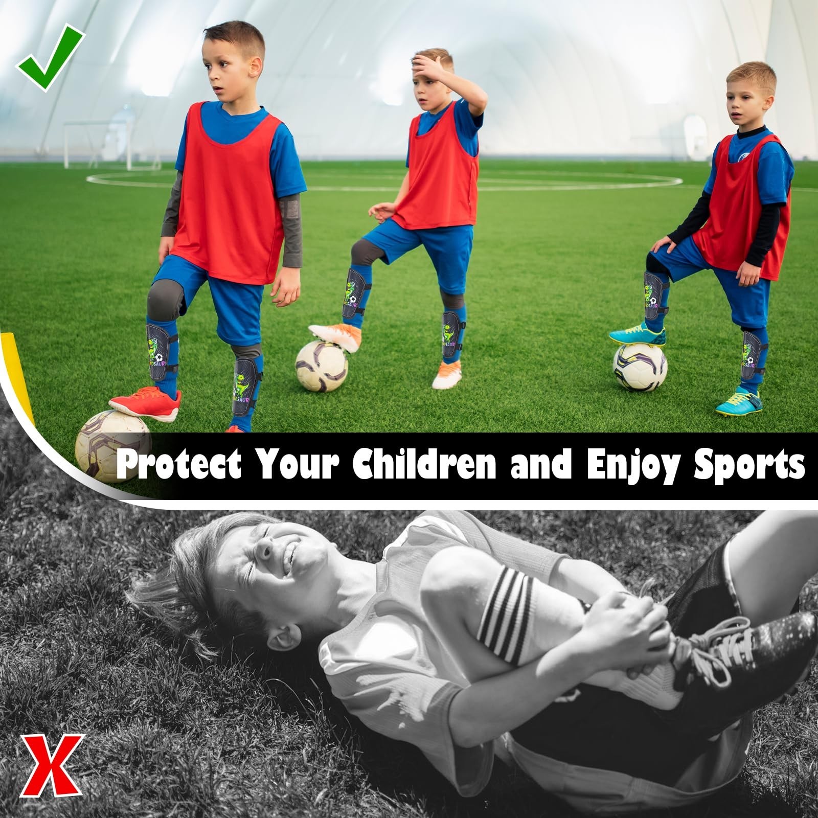 Shin Guards Soccer Kids Girls Youth, Shin Pads Shin Guard Protection Gear for…