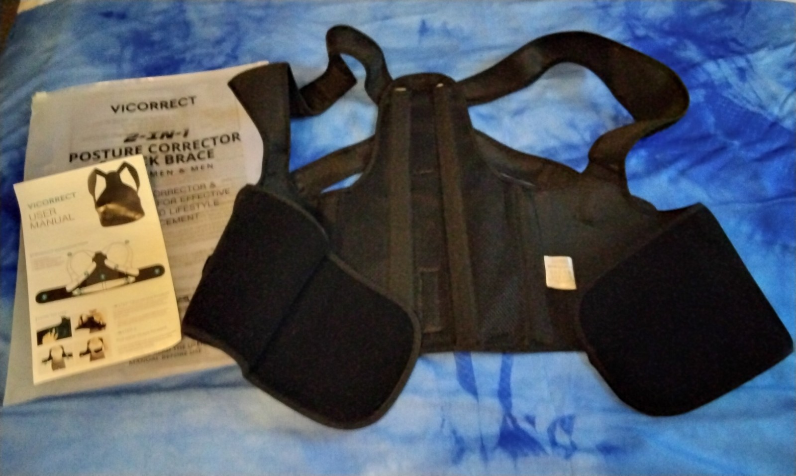 Vicorrect Posture Correct Support Back Brace Men/ Woman – Size M