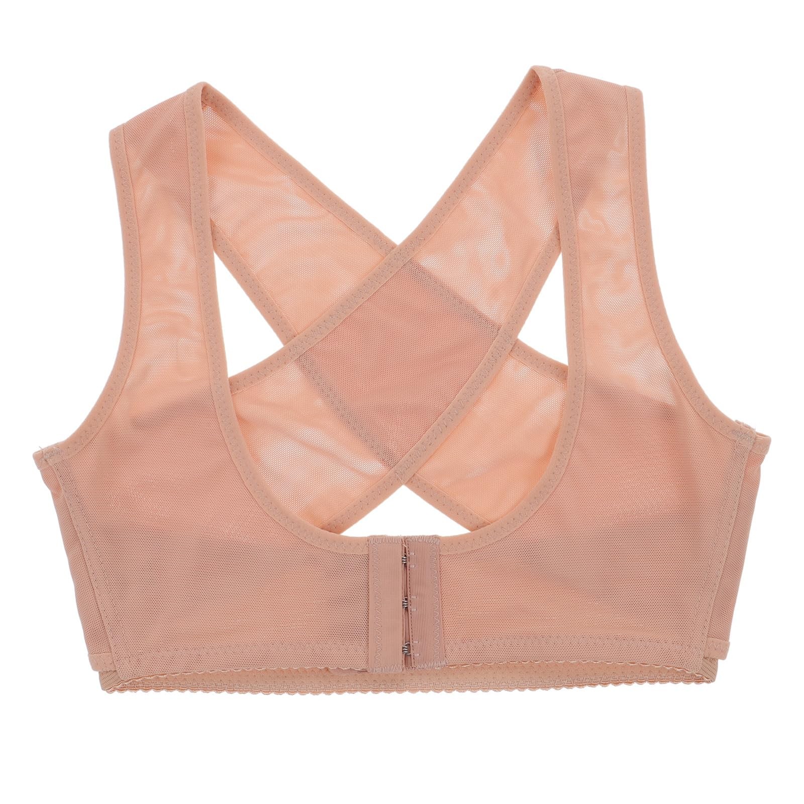 Healifty Women Posture Bra Chest Hunchback Brace XL, Skin-Color
