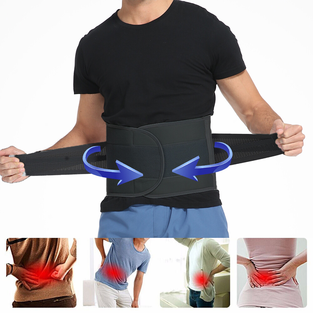 Adjustable Lumbar Back Brace Lower Back Support Belt for Men Women Sciatica Pain