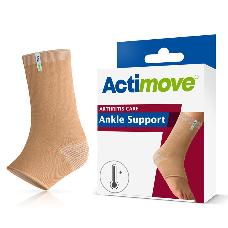 Actimove Arthritis Care Ankle Support Heat-Retaining Fabric Drug-Free Pain