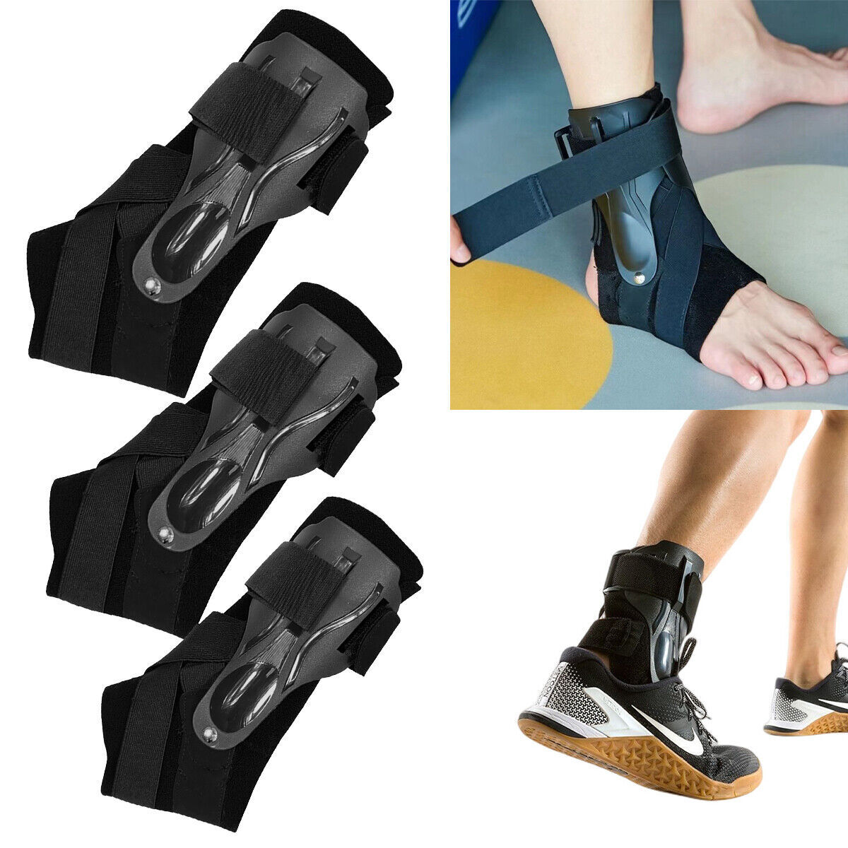Ankle Support Brace Sprain Guard Compression Plantar Foot Fasciitis Wrap Sports